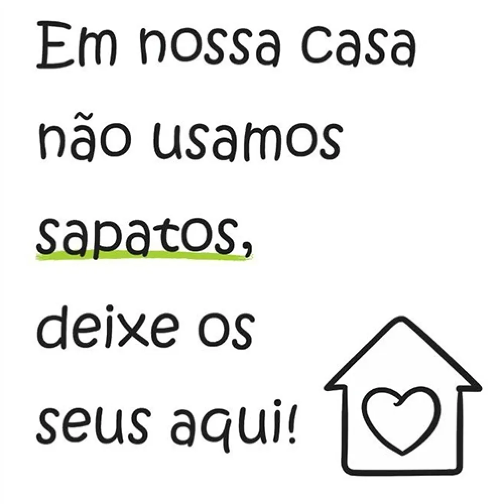 Placa para colocar na parede ou porta