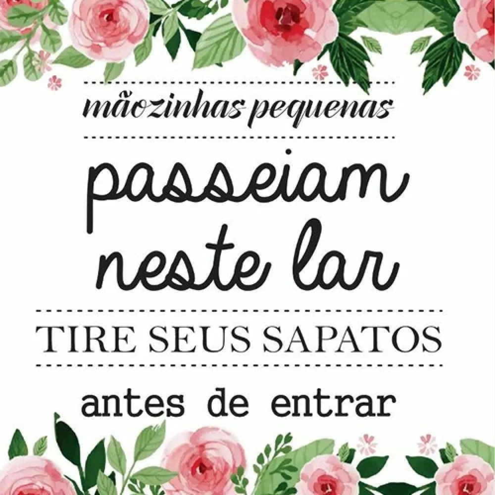 Placa para colocar na parede ou porta