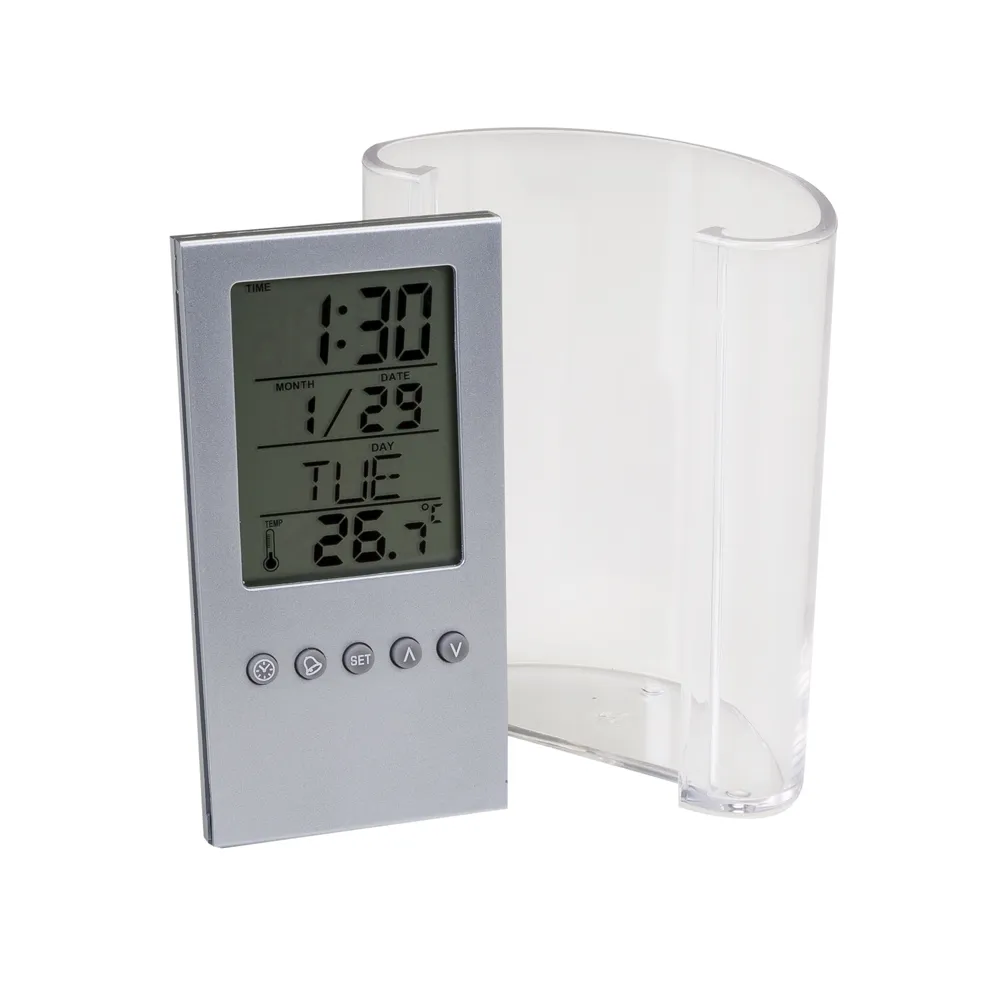 #Porta Caneta com Relógio