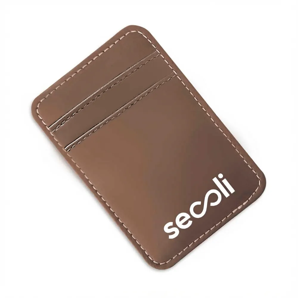 Porta-Cartões Bifólio Slim com Fecho Elástico