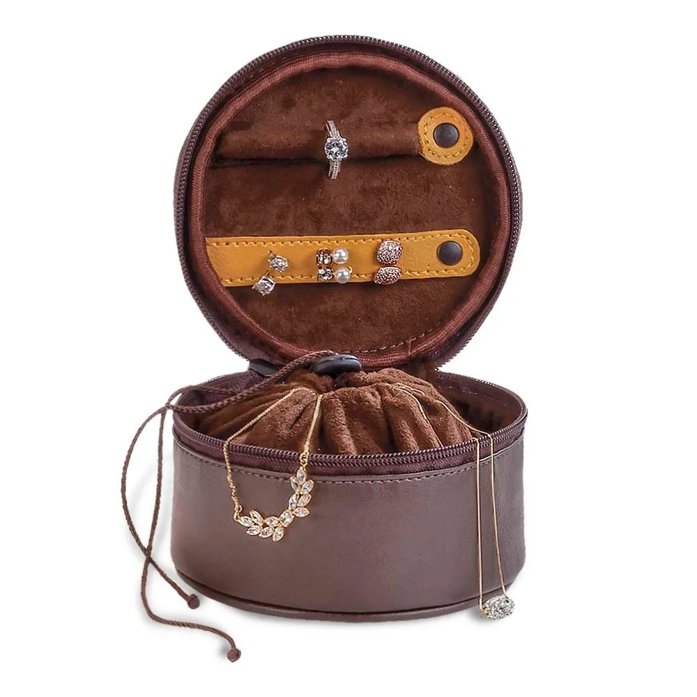 Porta-Jóias Round Travel com Organizador Interno-PJO-801