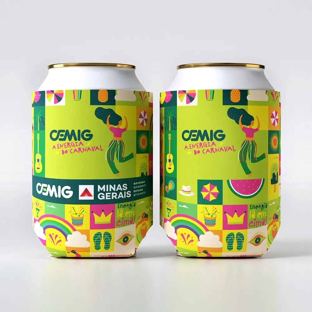 Porta Latas em Neoprene Personalizado