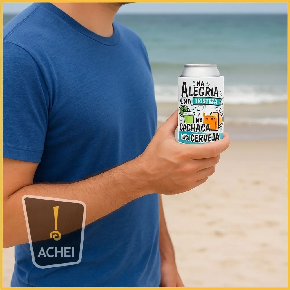 Porta Latinha Neoprene Personalizada