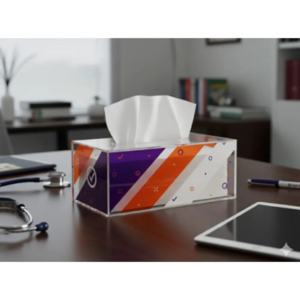 Porta Lenço sem Tampa em Acrílico-PLSTEA