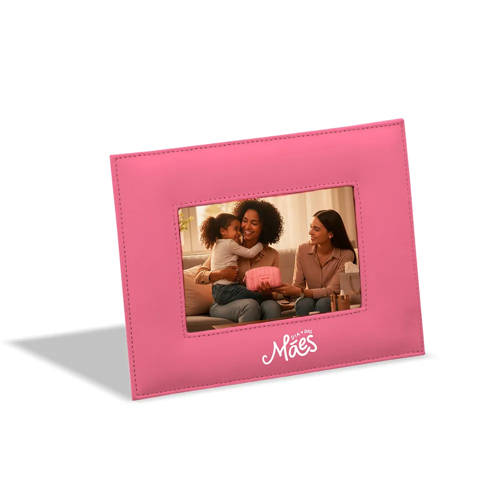 Porta-Retrato Classic com Acabamento Pespontado-PRE-11197