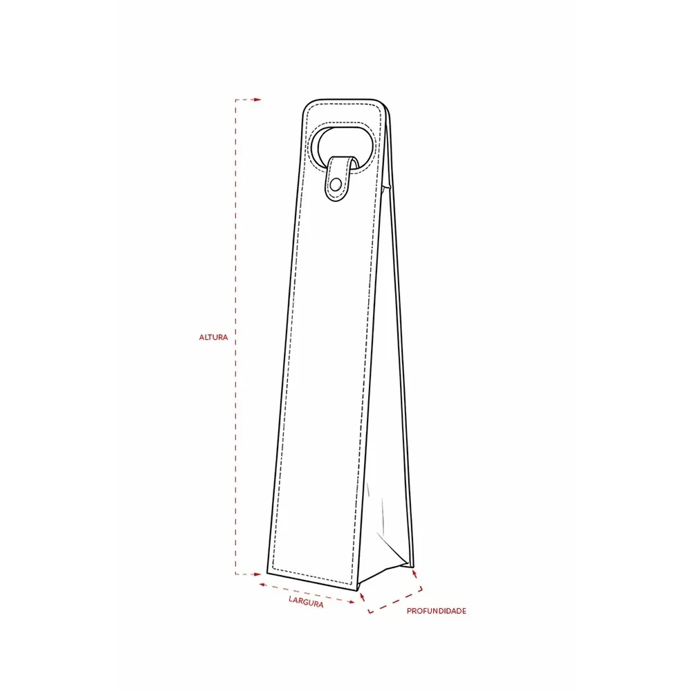 Porta-Vinho Couro Sintético