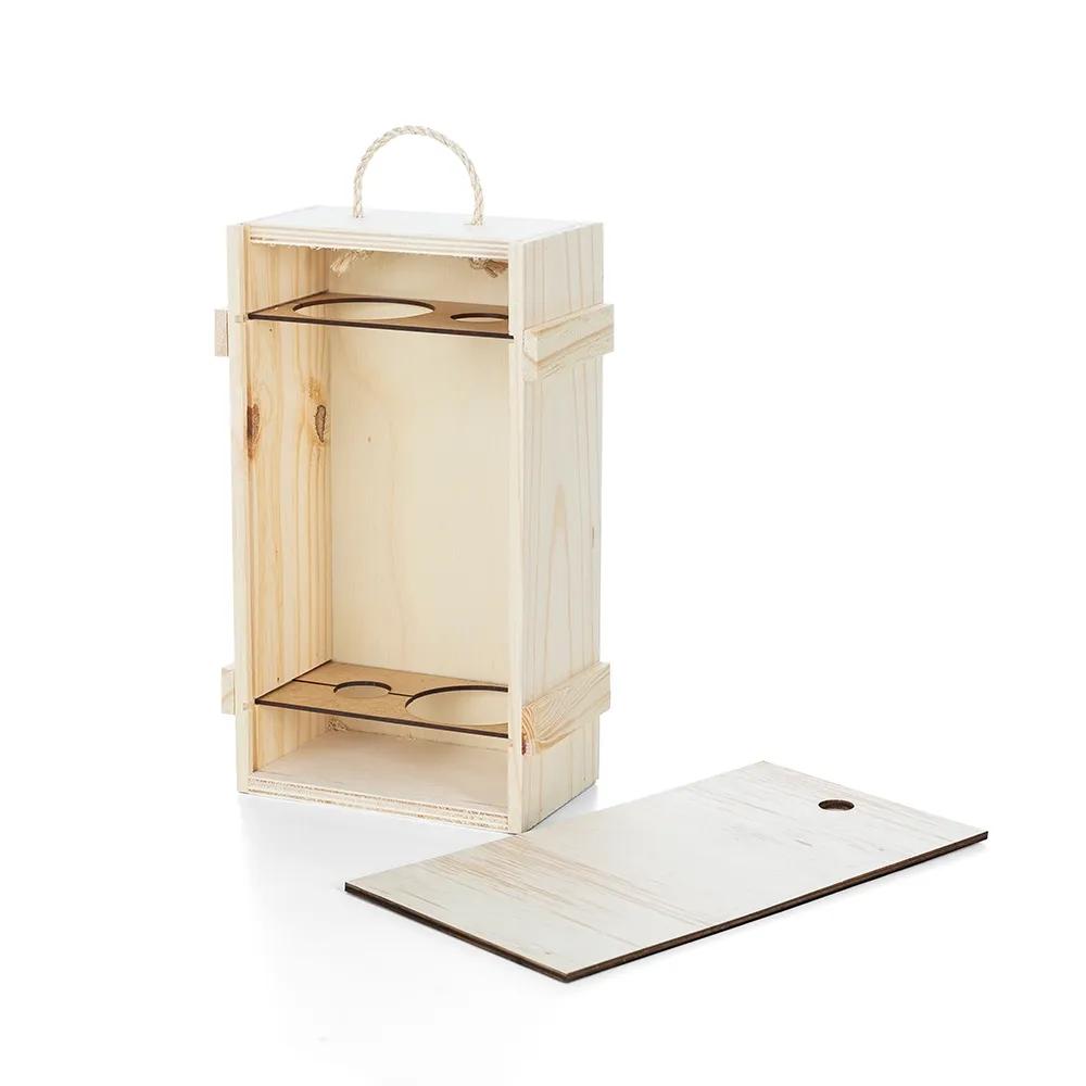 #Porta Vinho de Madeira para 2 Garrafas