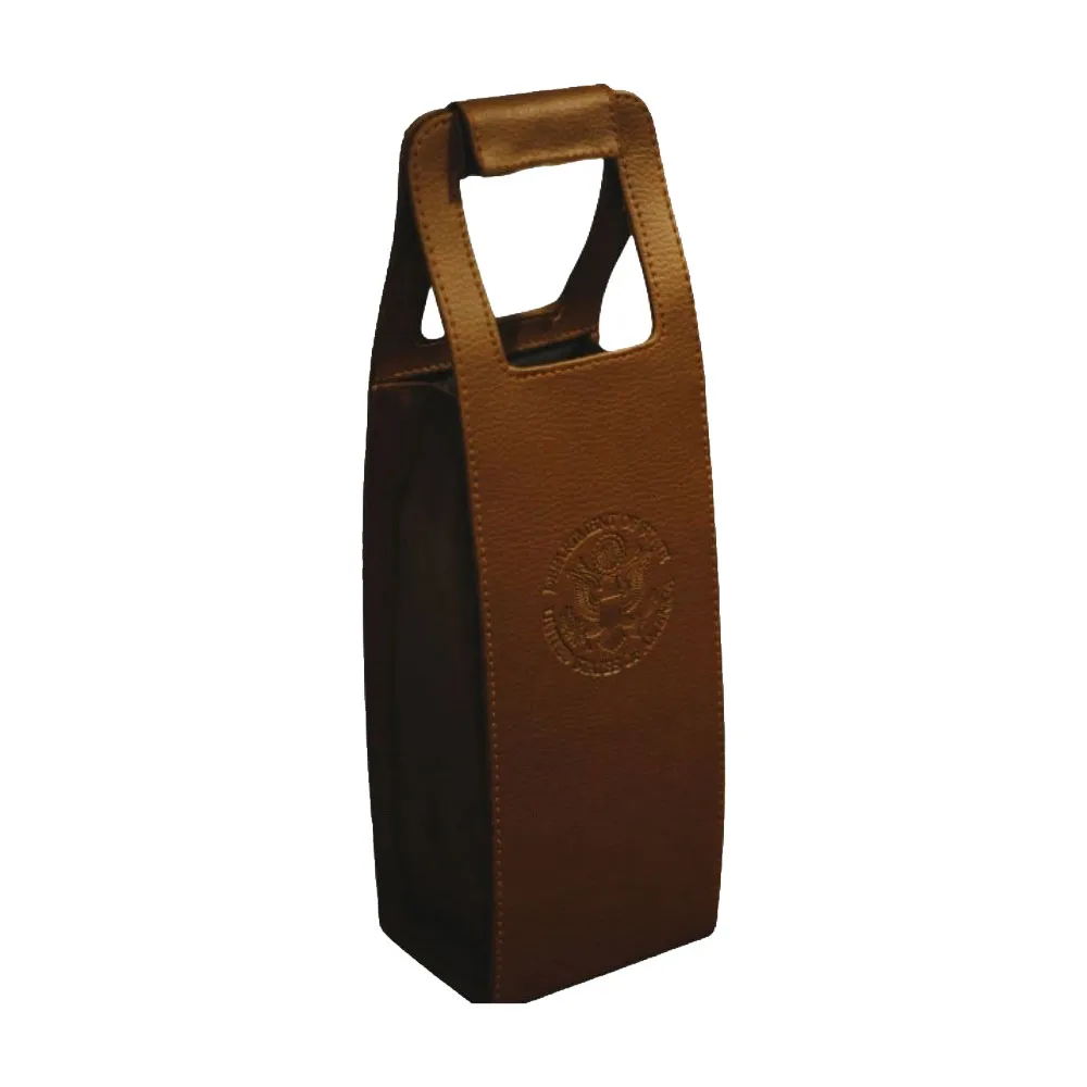 Porta vinho em couro personalizado-LN30CV602