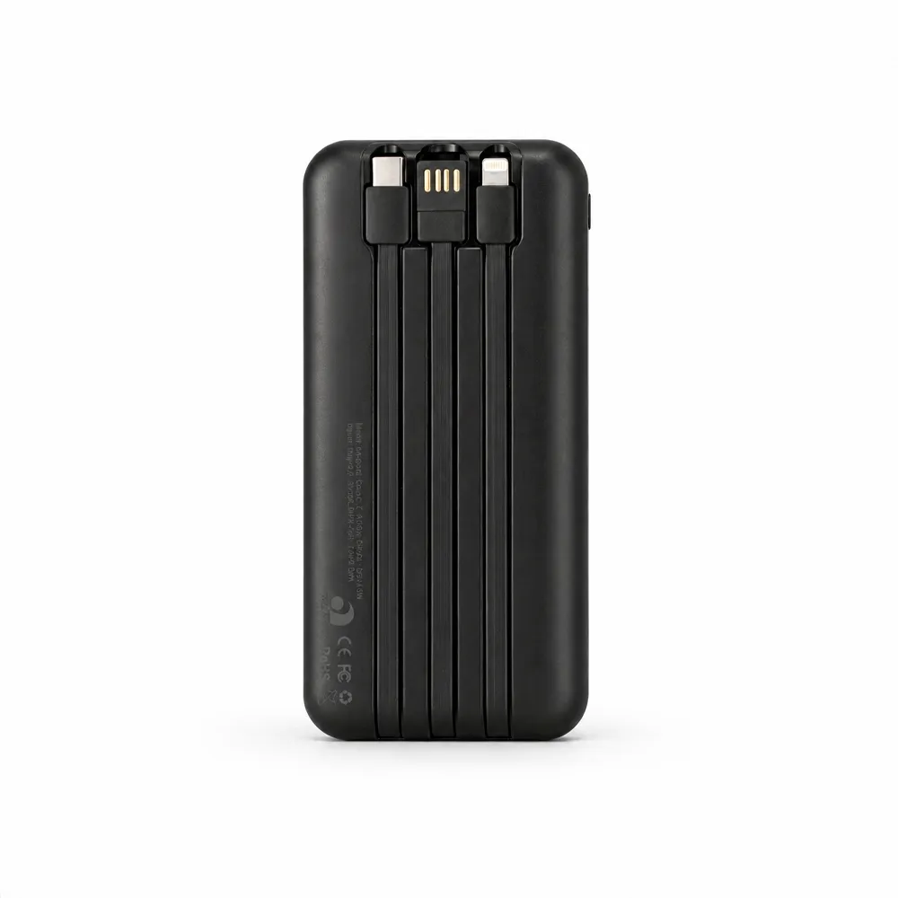 Power Bank 10.000mAh com Painel e Multissaídas