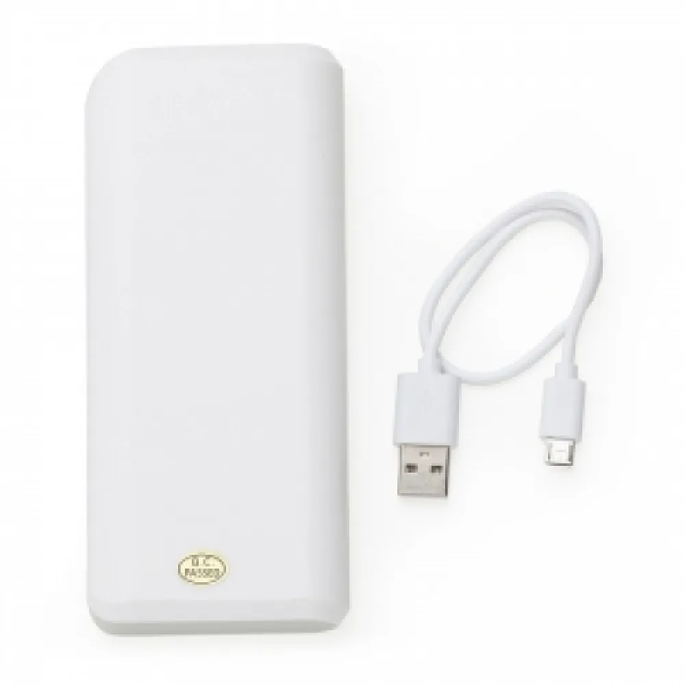 #Powerbank Plástico com Indicador Digital e Lanterna