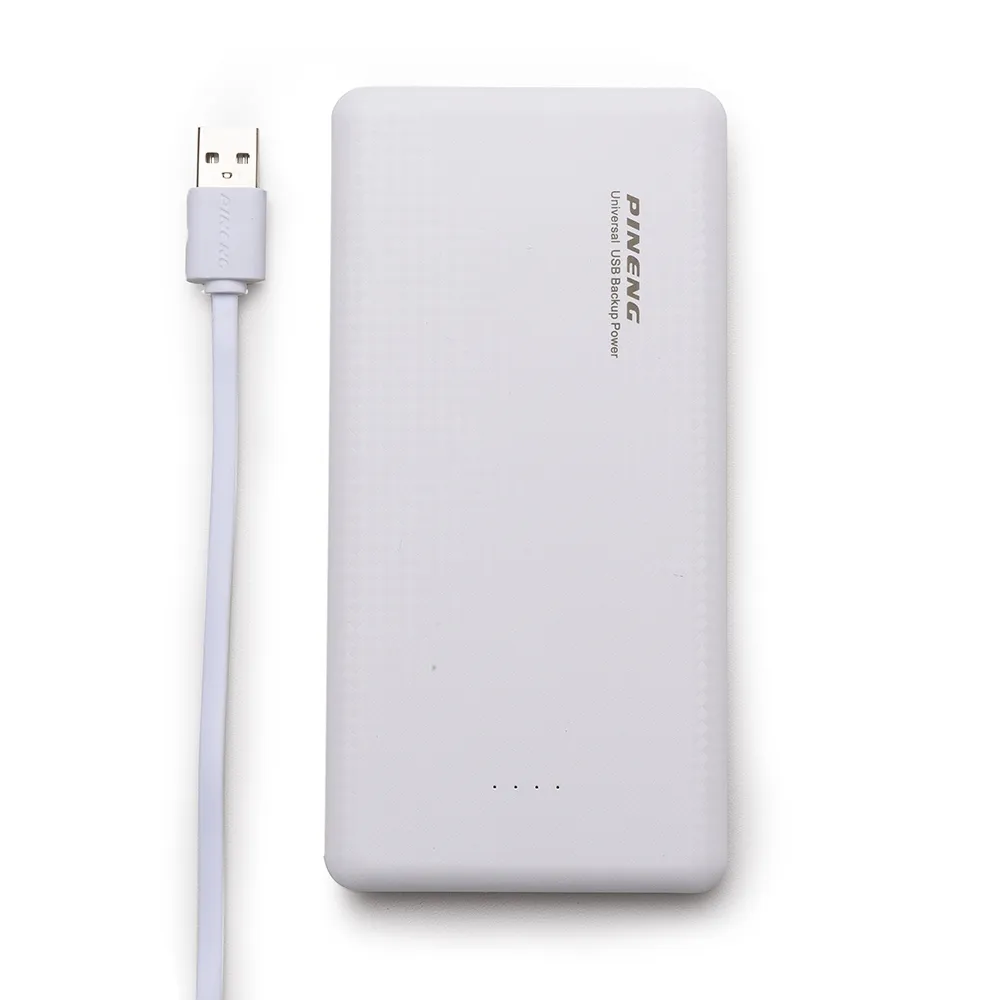 #Power Bank Plástico Tipo Pineng com Indicador Led-PINE10000