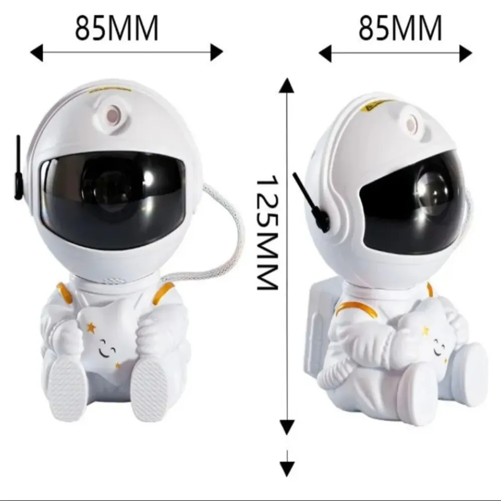 Projetor de Estrelas Astronauta para Quarto com Luz Nebulosa e Galáxia