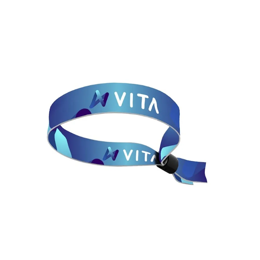 Pulseira em tecido com lacre