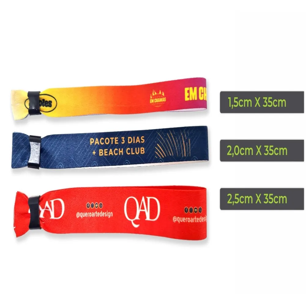 Pulseiras em Tecido com Impressão Digital-2602PV