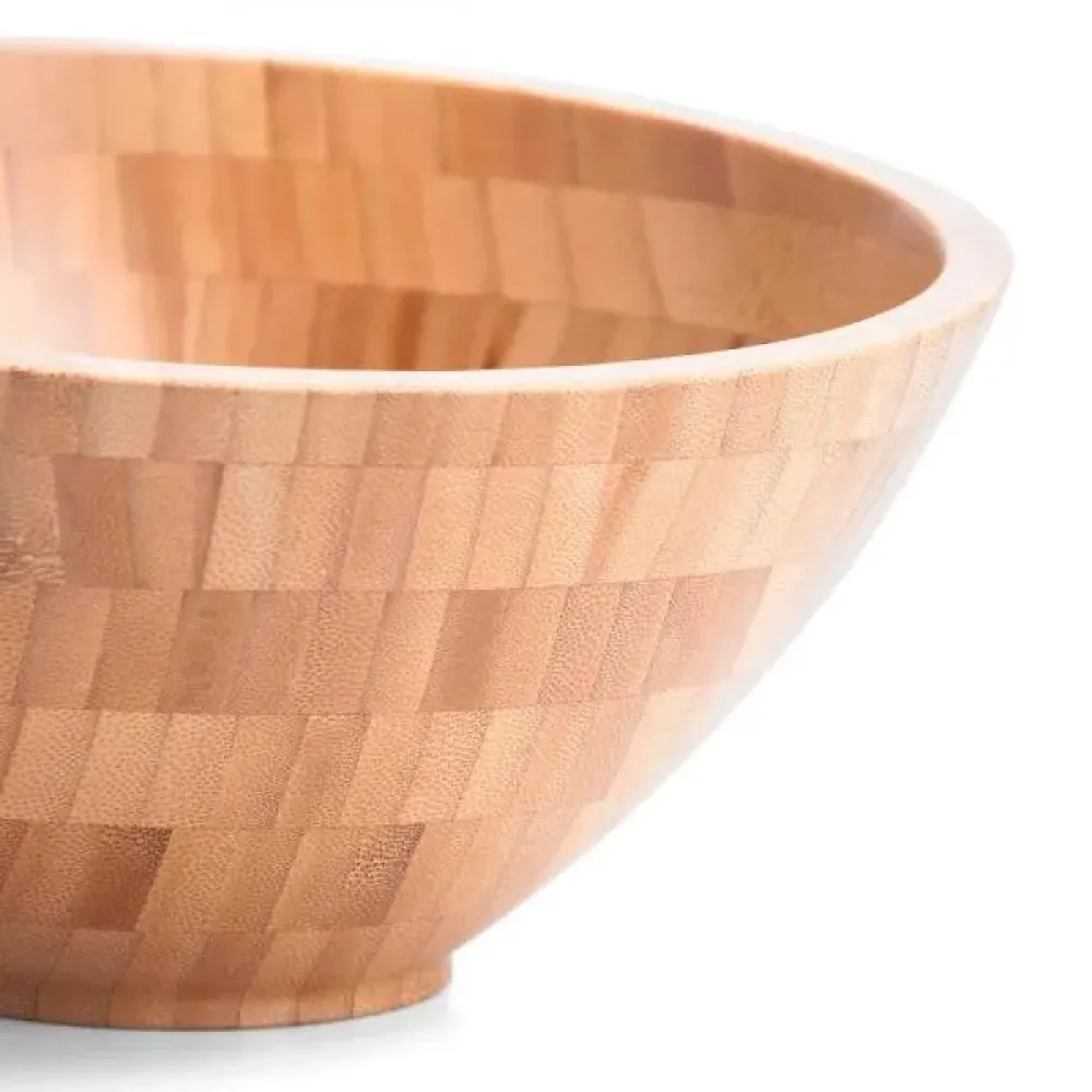 CUMBUCA EM BAMBU REDONDA DE 2,2L