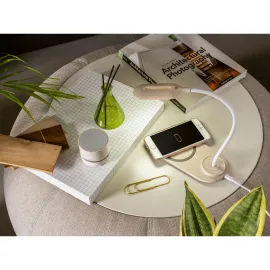 Miniatura de imagem do produto RE-LINEU. Caixa de som portátil com microfone, em fibra de palha de trigo e ABS 100% reciclado