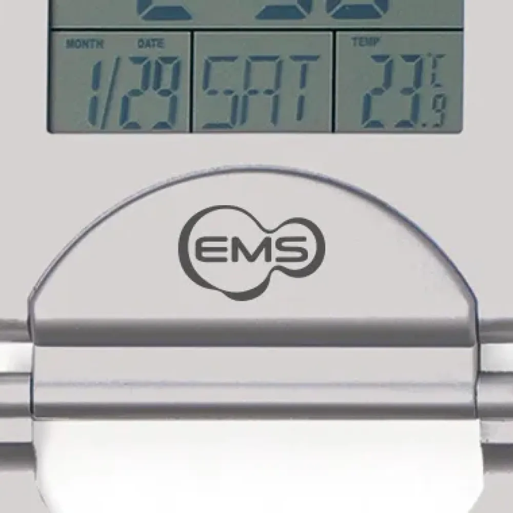 RELÓGIO DE MESA DIGITAL EM ALUMÍNIO ESCOVADO