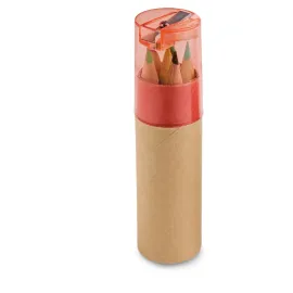Miniatura de imagem do produto ROLS. Caixa de cartão com 6 mini lápis de cor