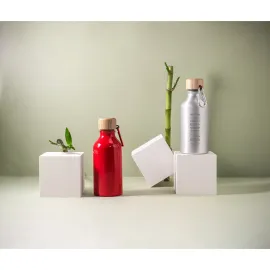 Miniatura de imagem do produto ROUSEY. Squeeze em alumínio 100% reciclado com cor sólida brilhante 400 mL