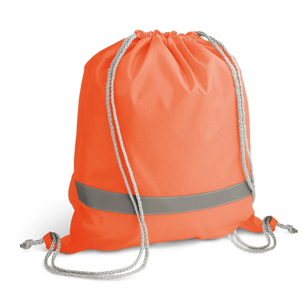 RULES. Sacola tipo mochila em 210D com elementos refletores