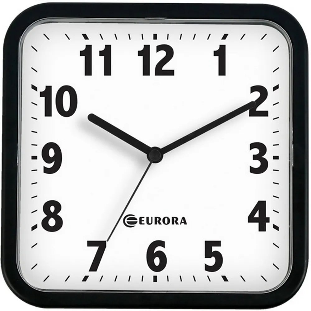 Relógio de Parede Quadrado com Fundo Branco-BCR004