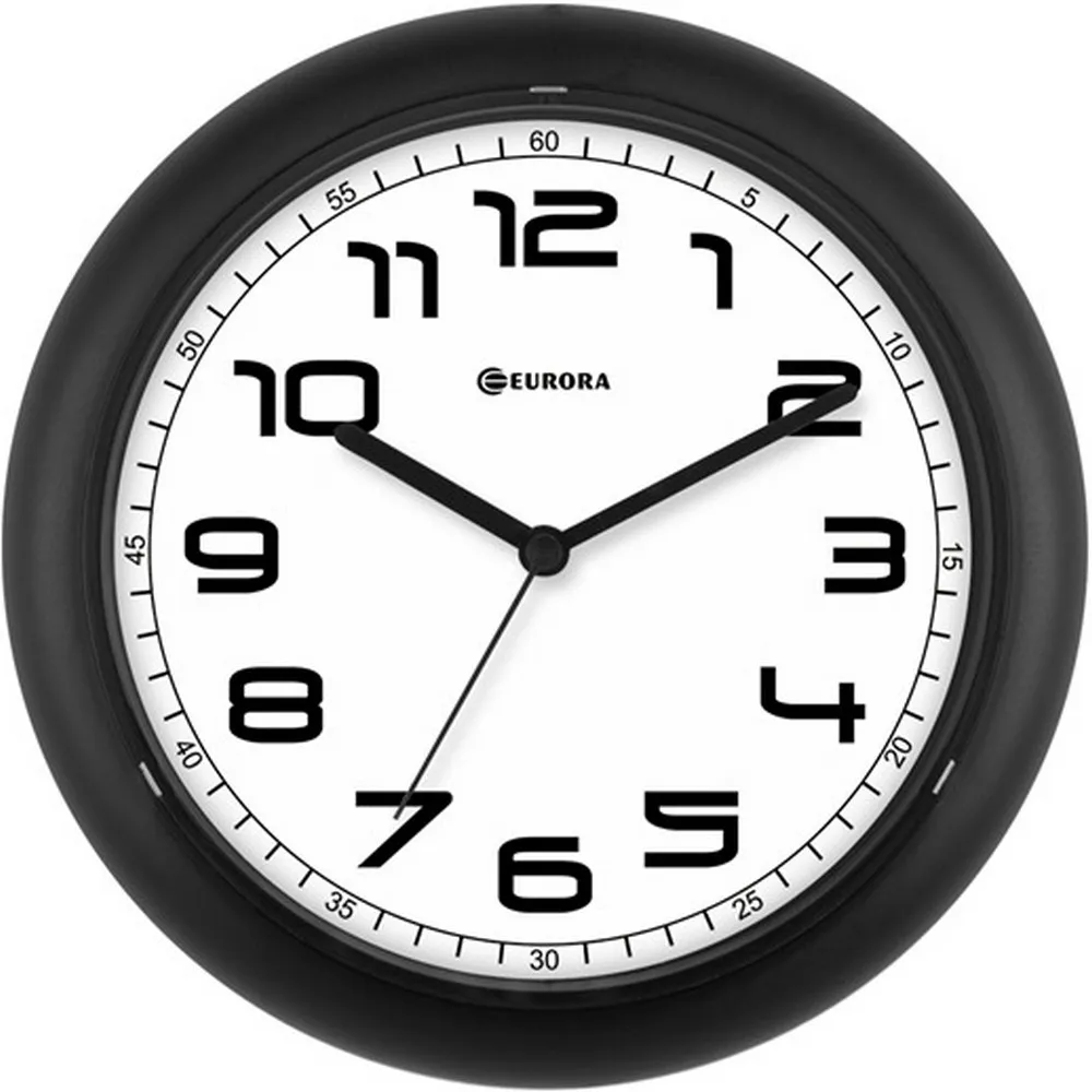 Relógio de Parede Redondo com Fundo Branco-BCR001