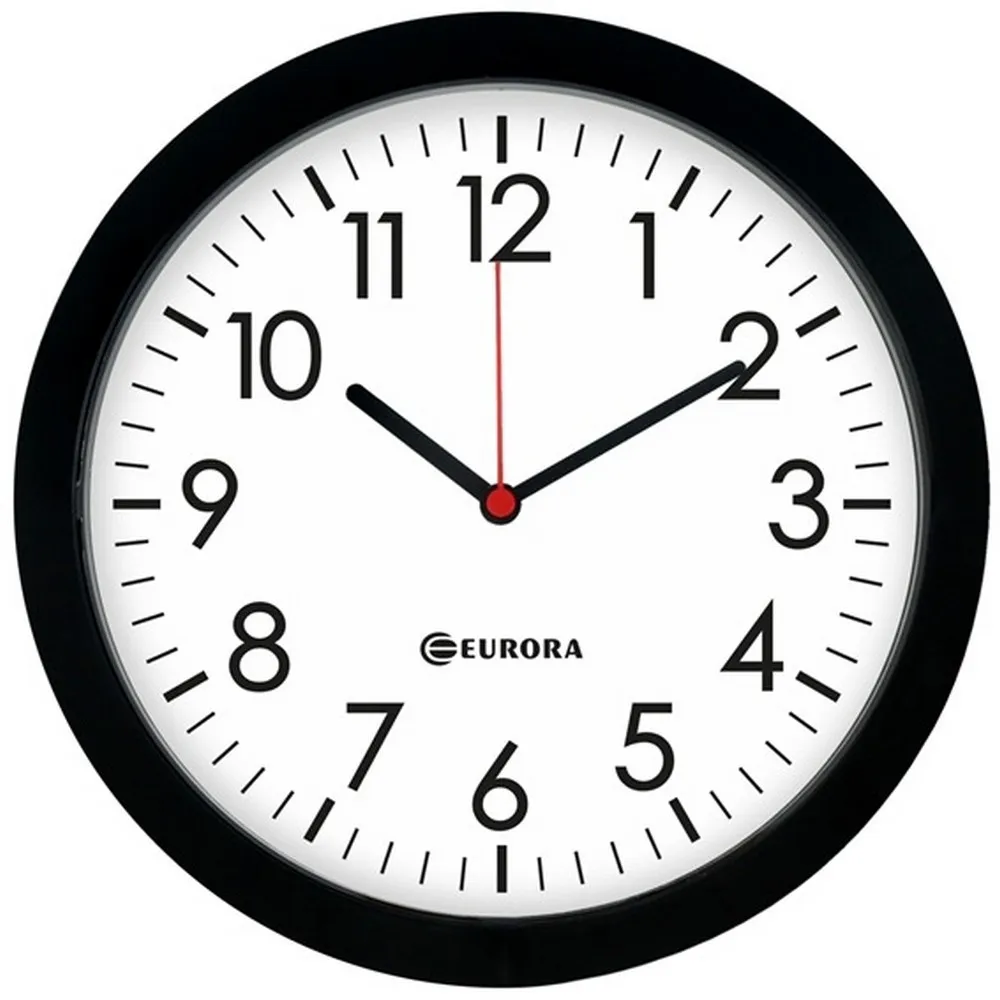 Relógio de Parede Redondo com Fundo Branco-BCR003