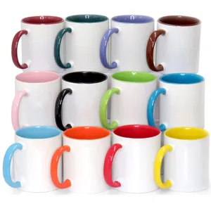 Caneca de Cerâmica Personalizada com Alça e Interior Colorido-13282-02