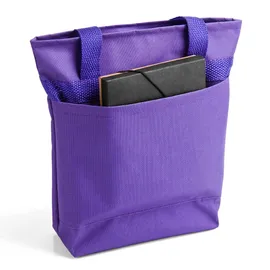 Miniatura de imagem do produto SACOLA COM BOLSO EXTERNO EM NYLON 600 – ROXO – 5L