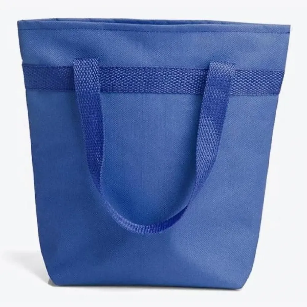 SACOLA TÉRMICA EM NYLON 600 - AZUL - 5L - 20,5X8X27CM