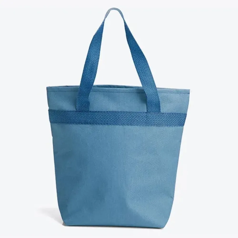 SACOLA TÉRMICA EM NYLON 600 AZUL CLARO - 5L - 20,5X8X27CM