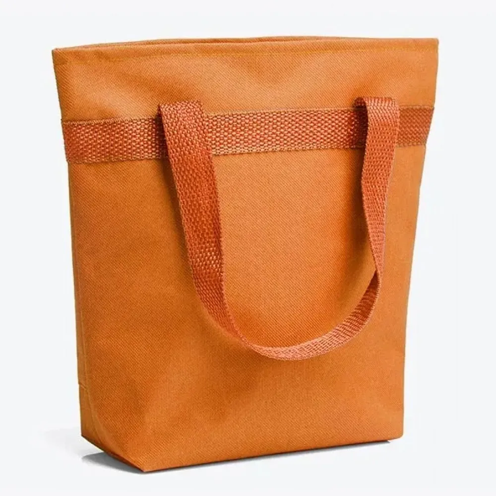 SACOLA TÉRMICA EM NYLON 600 - LARANJA - 5L - 20,5X8X27CM