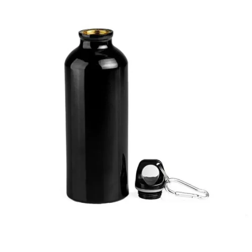 SQUEEZE EM ALUMÍNIO PRETO - 500ML