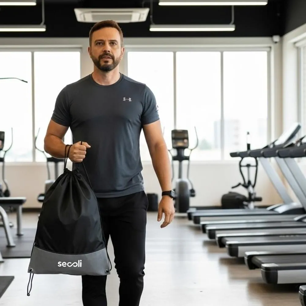 Sacochila Esportiva com Cordão Ajustável