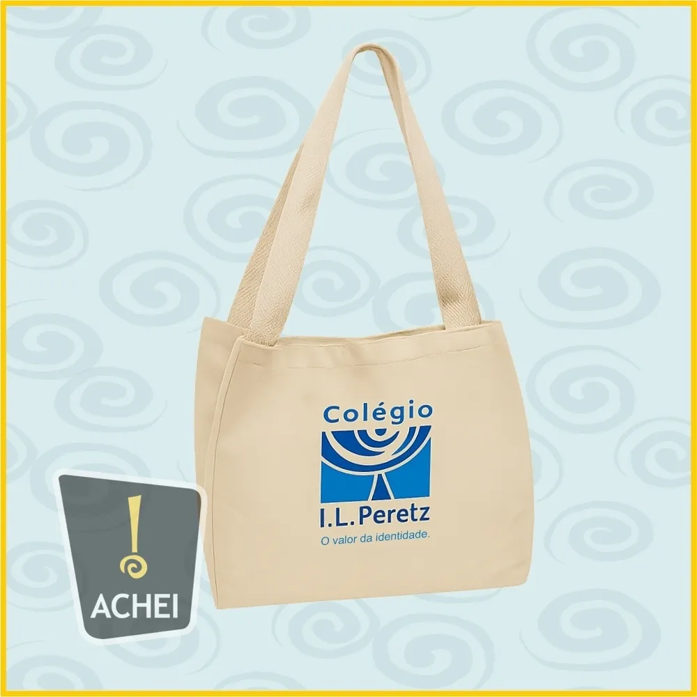 Sacola Bag Personalizada em Algodão Crú Encorpado