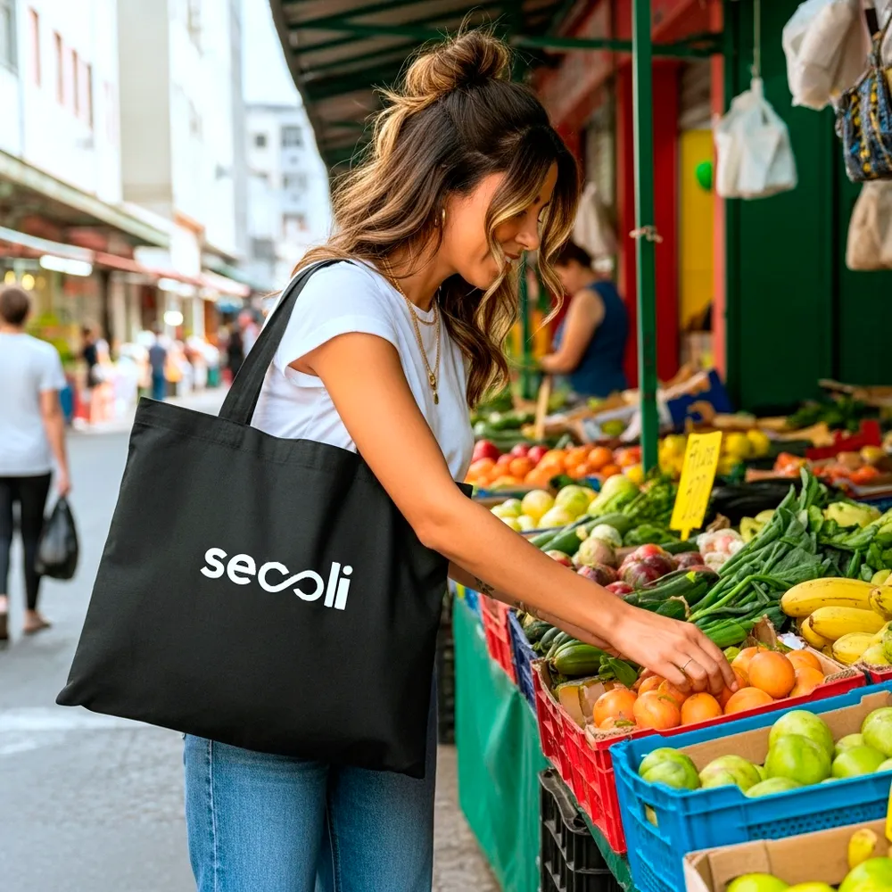 Sacola Estampada com Logo      