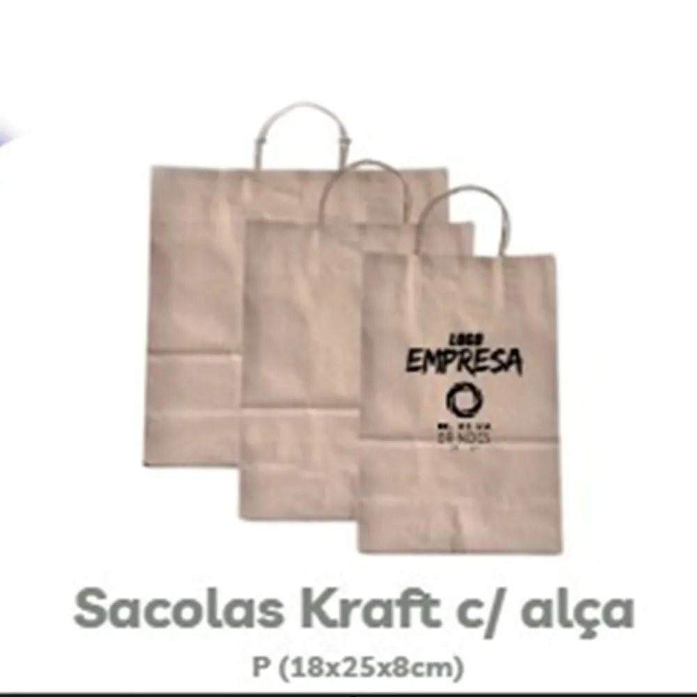 Sacola Kraft com Alça