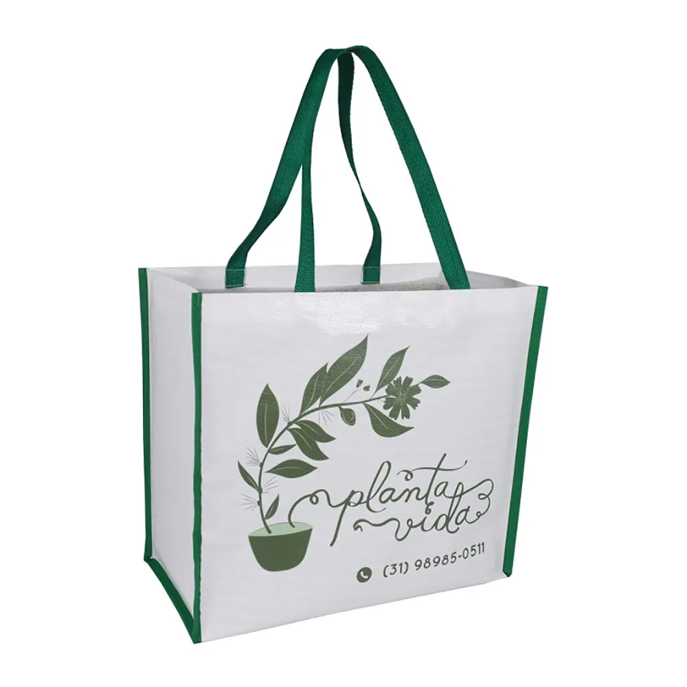 Sacola de ráfia laminada-LN534RD20680