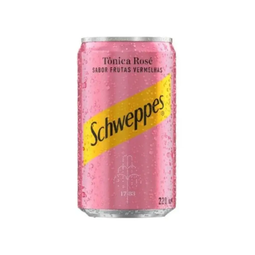 Schweppes Tônica Rose Frutas Vermelhas Lata 220ml-SCH220