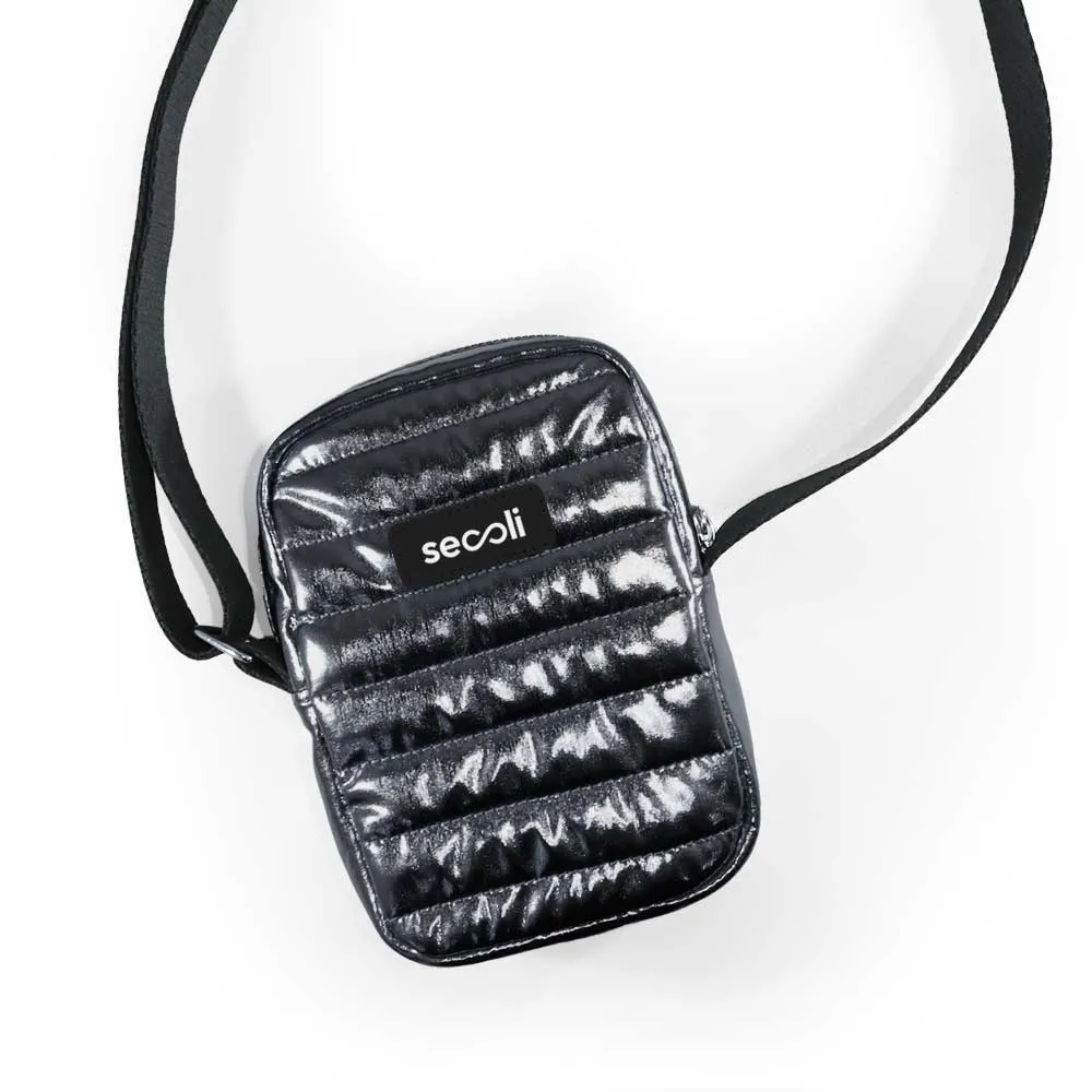  Shoulder Bag Acolchoada com Logo 