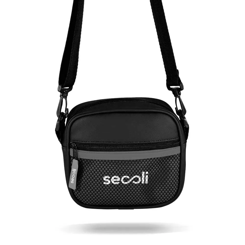 Shoulder Bag Básica com Logo Central