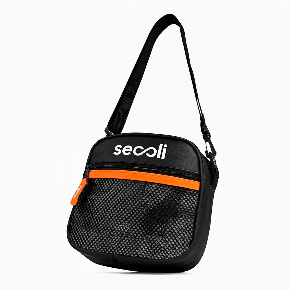 Shoulder Bag Básica com Logo Central