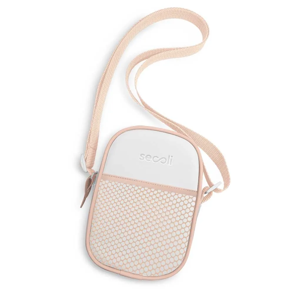 Shoulder Bag Texturizada com Zíper Frontal