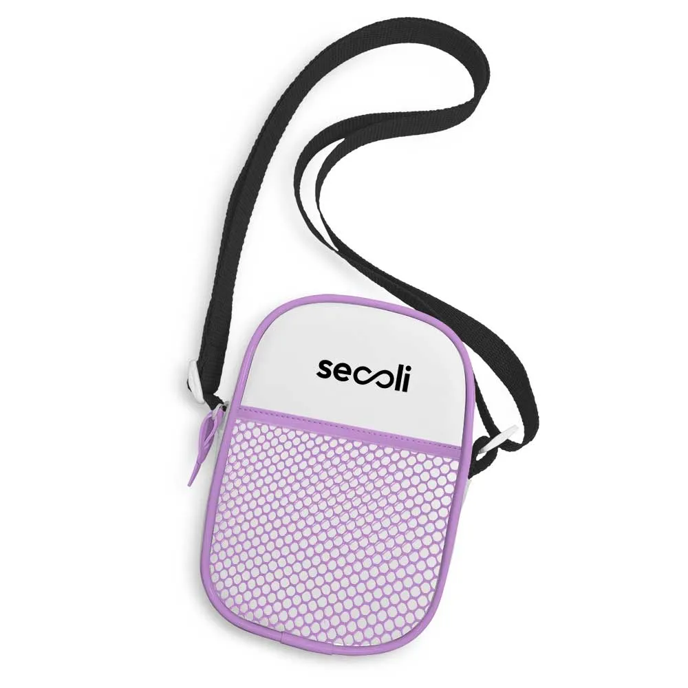Shoulder Bag Texturizada com Zíper Frontal