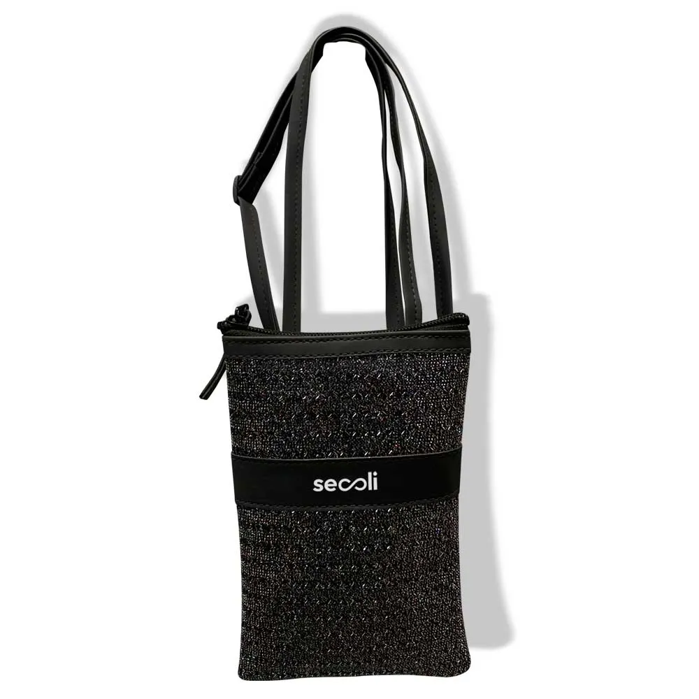 Bolsa com Alças Duplas e Textura Mesclada -BOL-6849