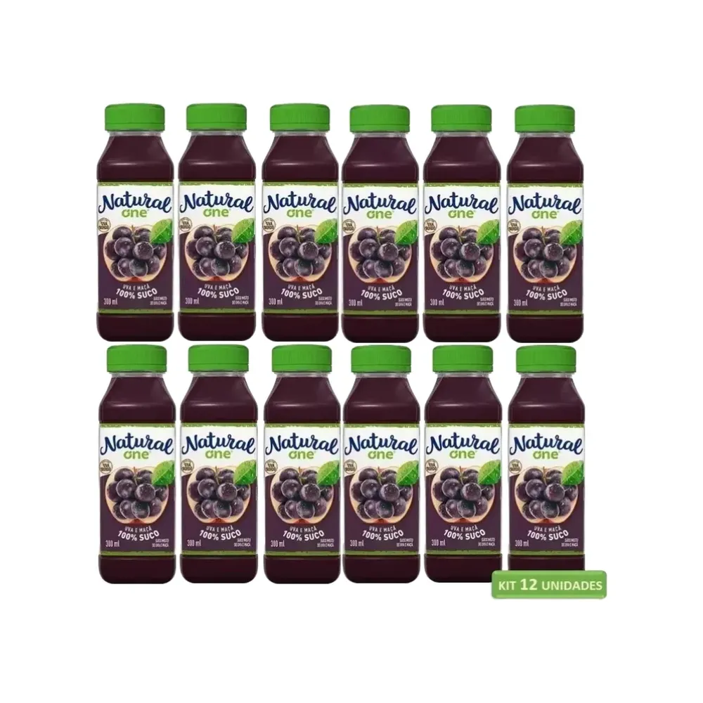 Suco Natural One Uva E Maçã Sem Glúten 180ml-SC01