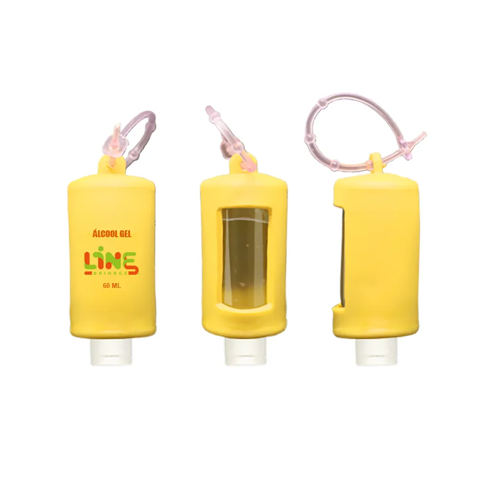 Suporte em vinil com alcool gel
