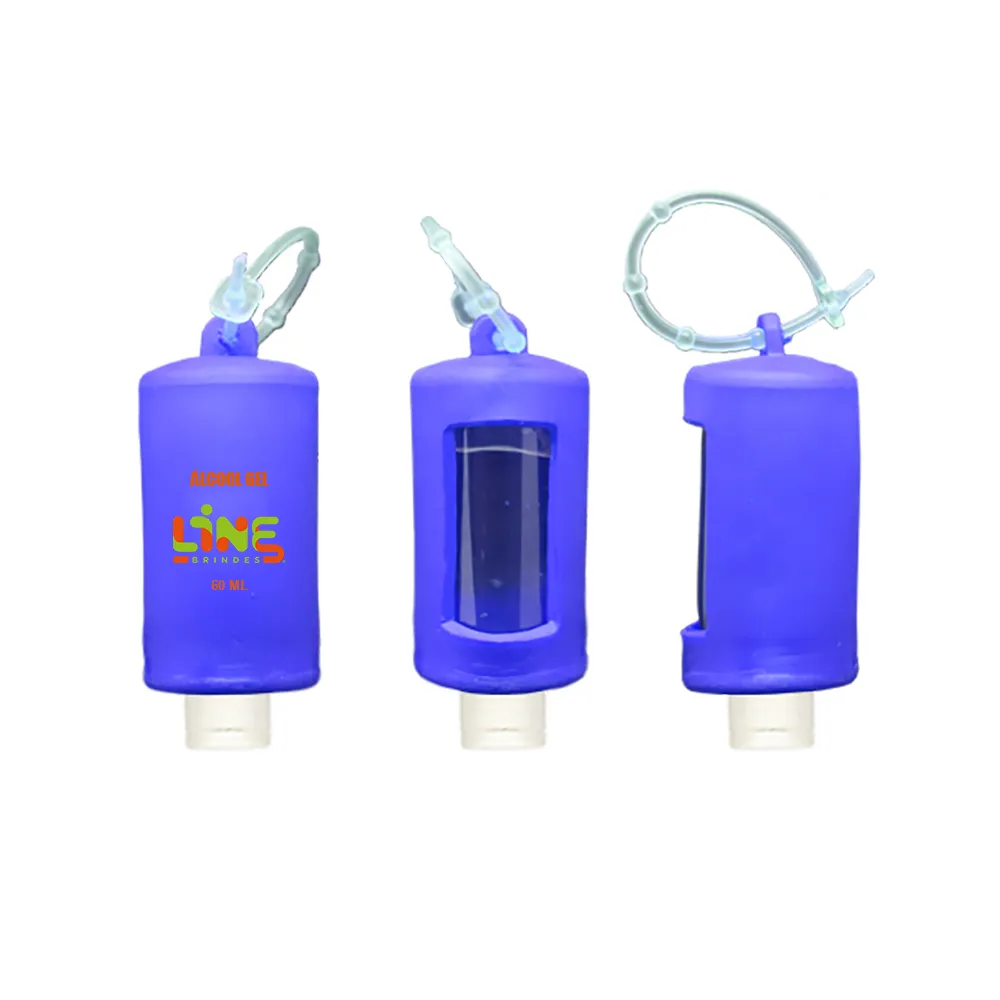 Suporte em vinil com alcool gel