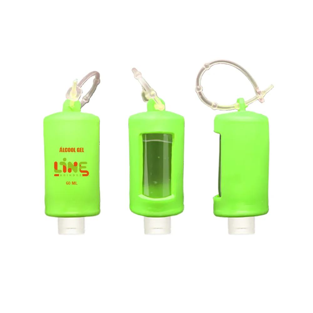 Suporte em vinil com alcool gel