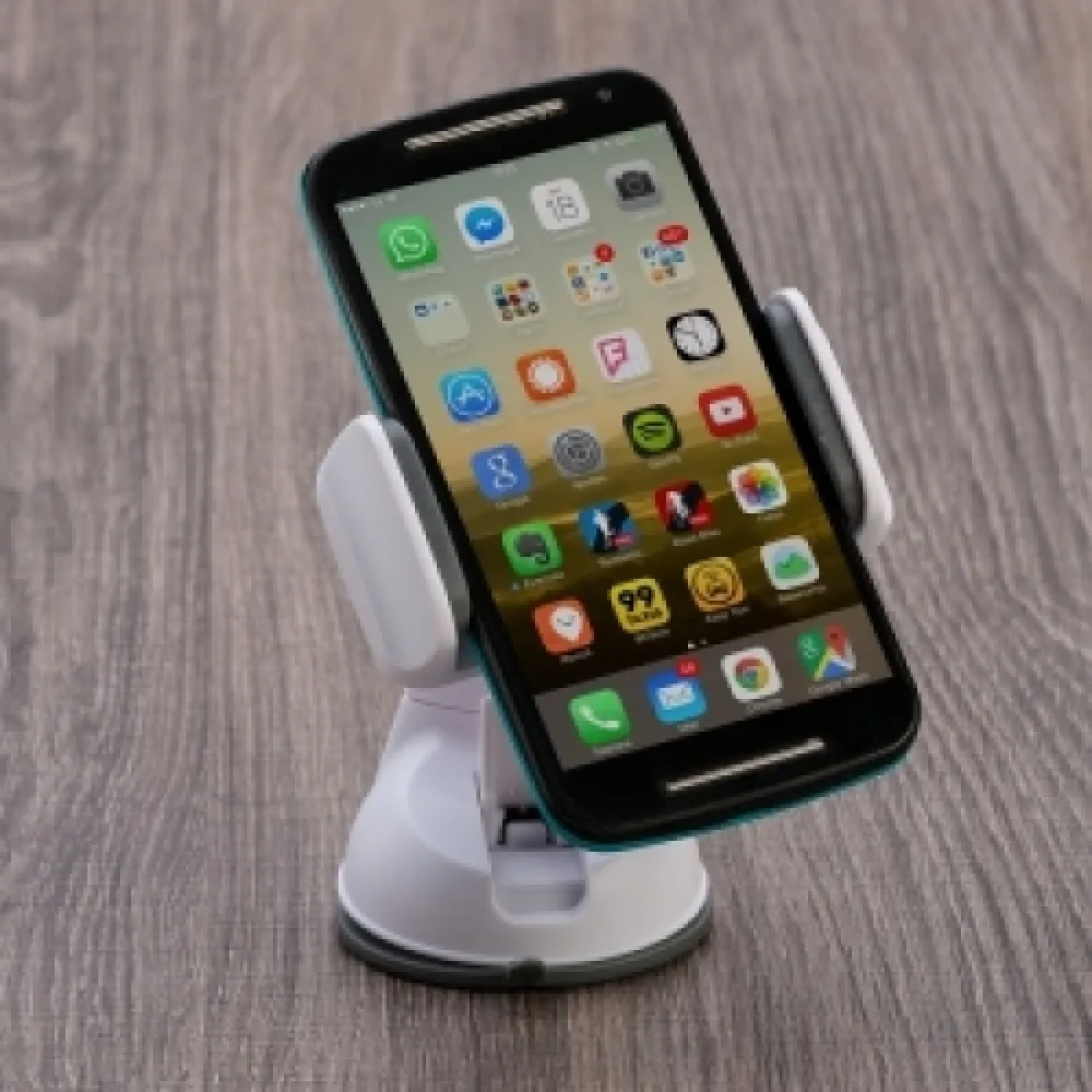 #Suporte para celular com ventosa rotação